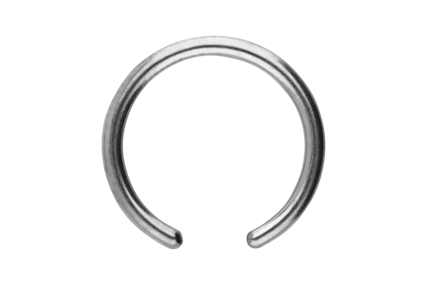 Titan Klemmkugelring Piercing ohne Kugel